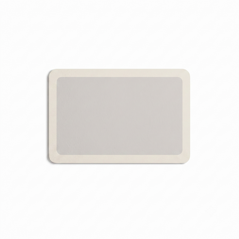 Tapis De Bain Diatomite Sur Mesure – Rectangle Plein, vue produit sur fond blanc