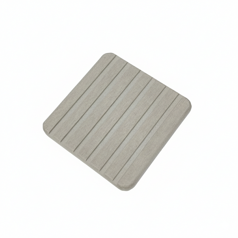 Dessous De Verre En Diatomite Grise – Gris Clair, vue produit sur fond blanc