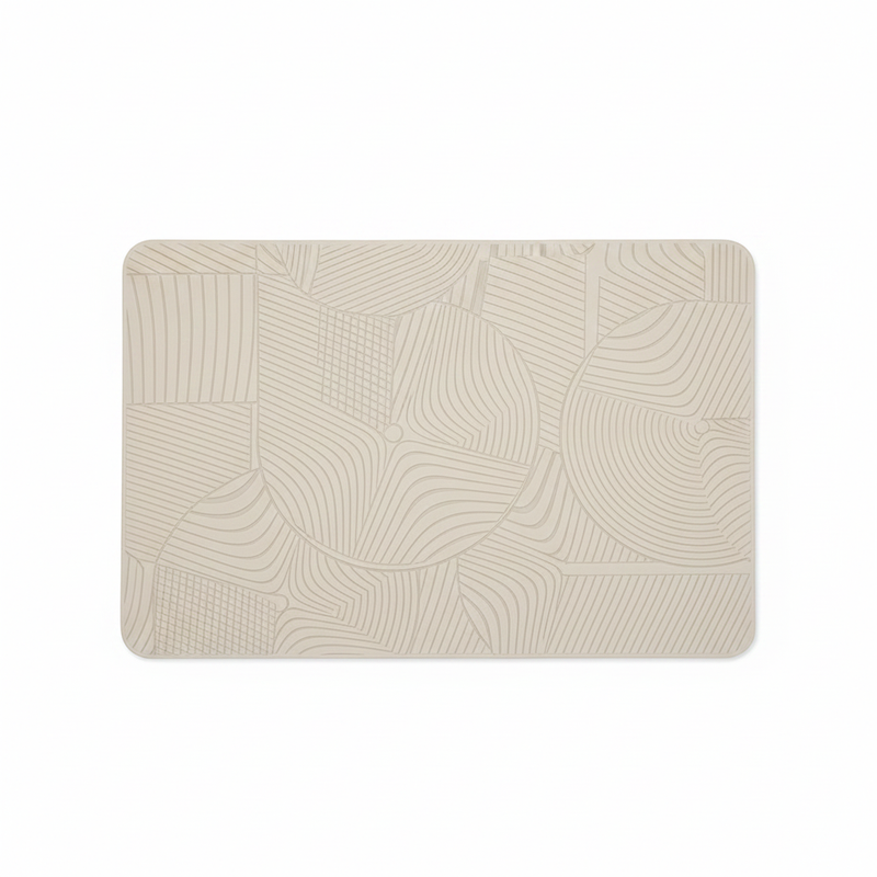 Tapis de bain en diatomite blanc - vue principale