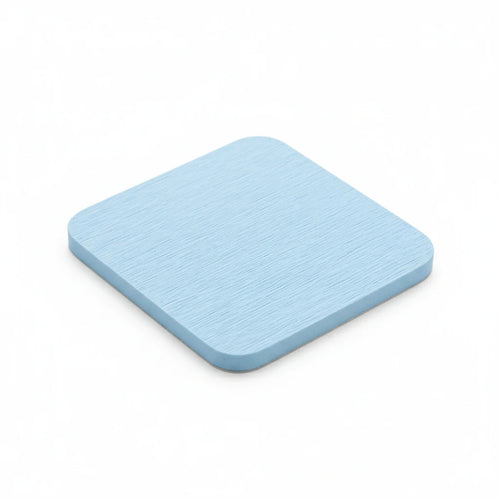 Dessous De Verre En Diatomite Bleue – Bleu ciel / 8x8cm, Bleu ciel / 10x10cm, vue produit sur fond blanc