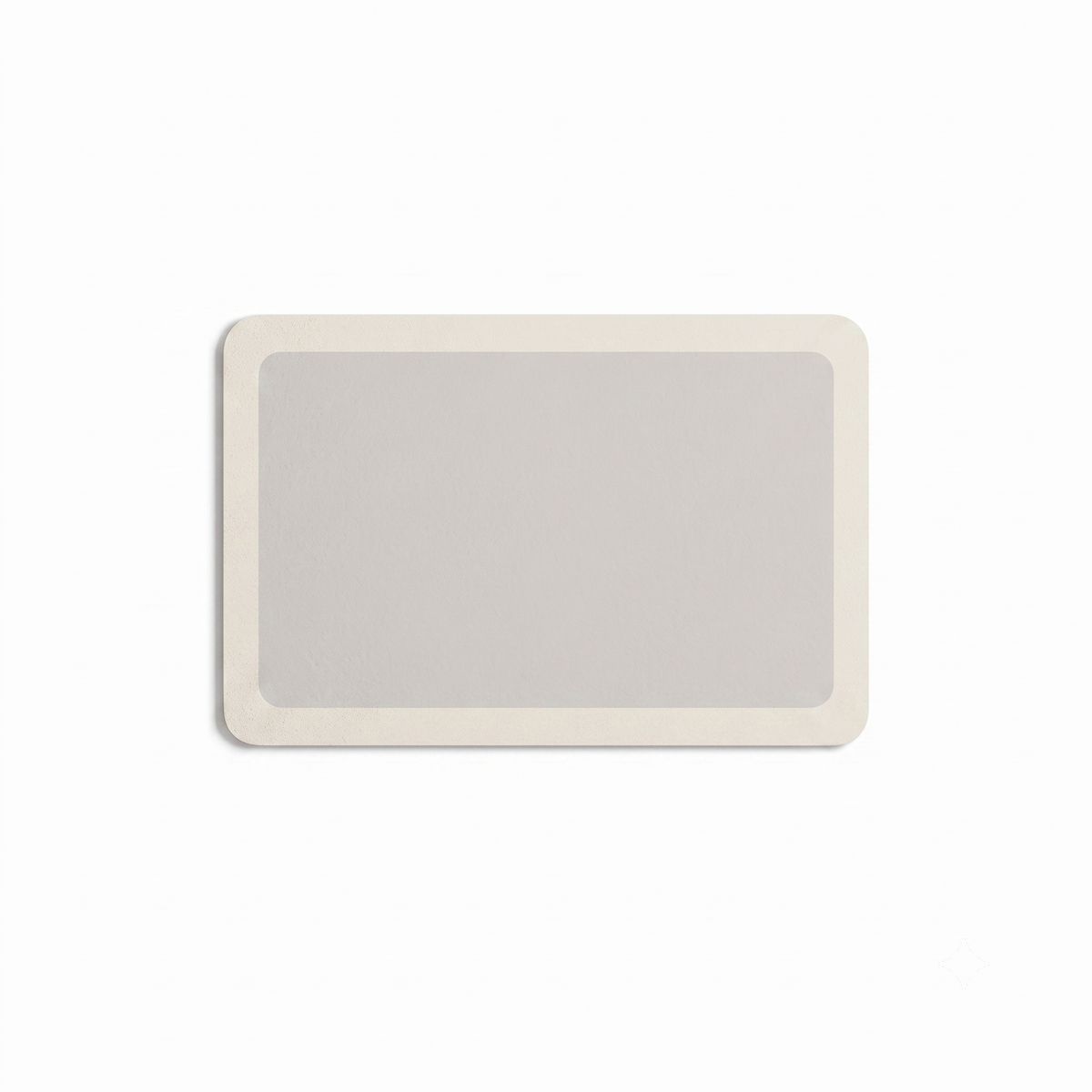 Tapis De Bain Diatomite Sur Mesure – Rectangle Plein, vue produit sur fond blanc