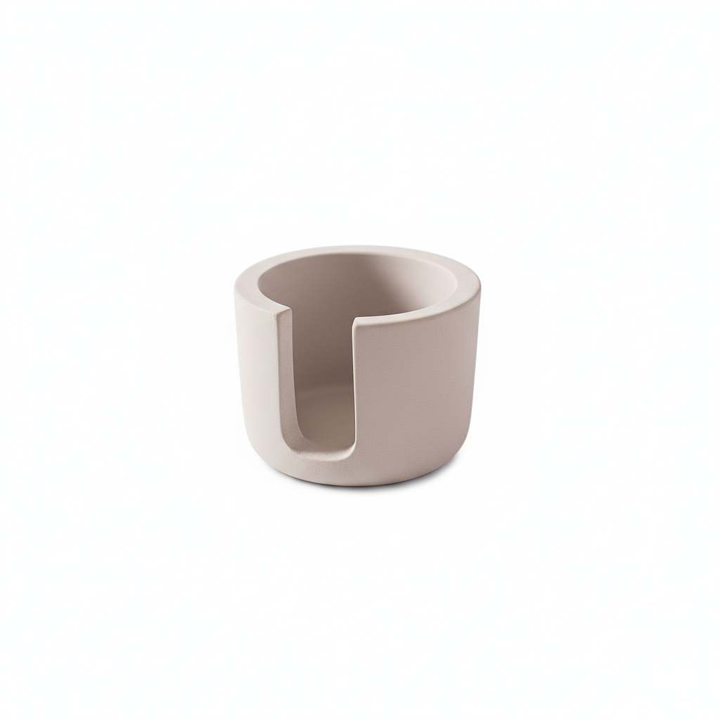 Porte Éponge En Diatomite – Beige, vue produit sur fond blanc