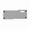 Rangement En Diatomite Gris – Gris Clair, vue produit sur fond blanc