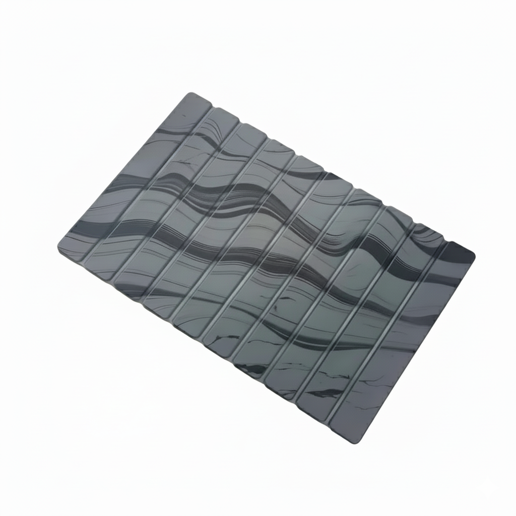 Caillebotis Diatomite Marbre – Gris Orage, vue produit sur fond blanc