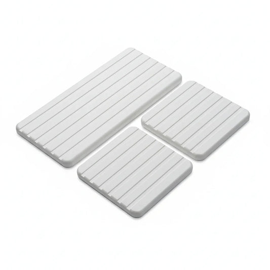 Lot de 3 Plateaux d'Évier en Diatomite 1