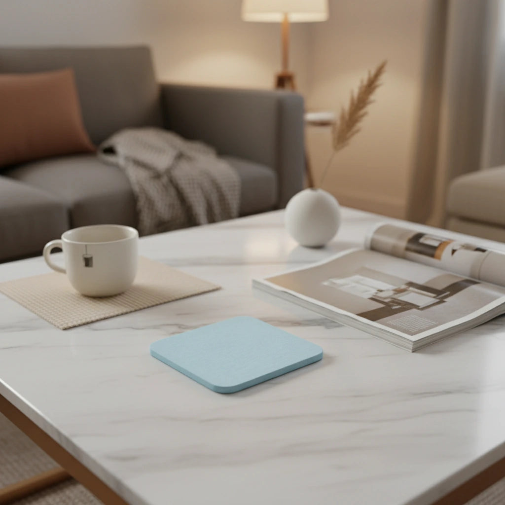 Dessous De Verre En Diatomite Bleue 2