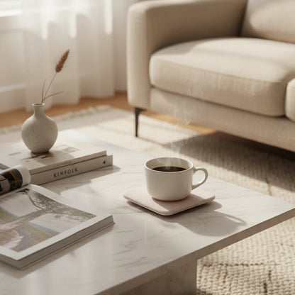 Dessous De Verre En Diatomite Rose 5