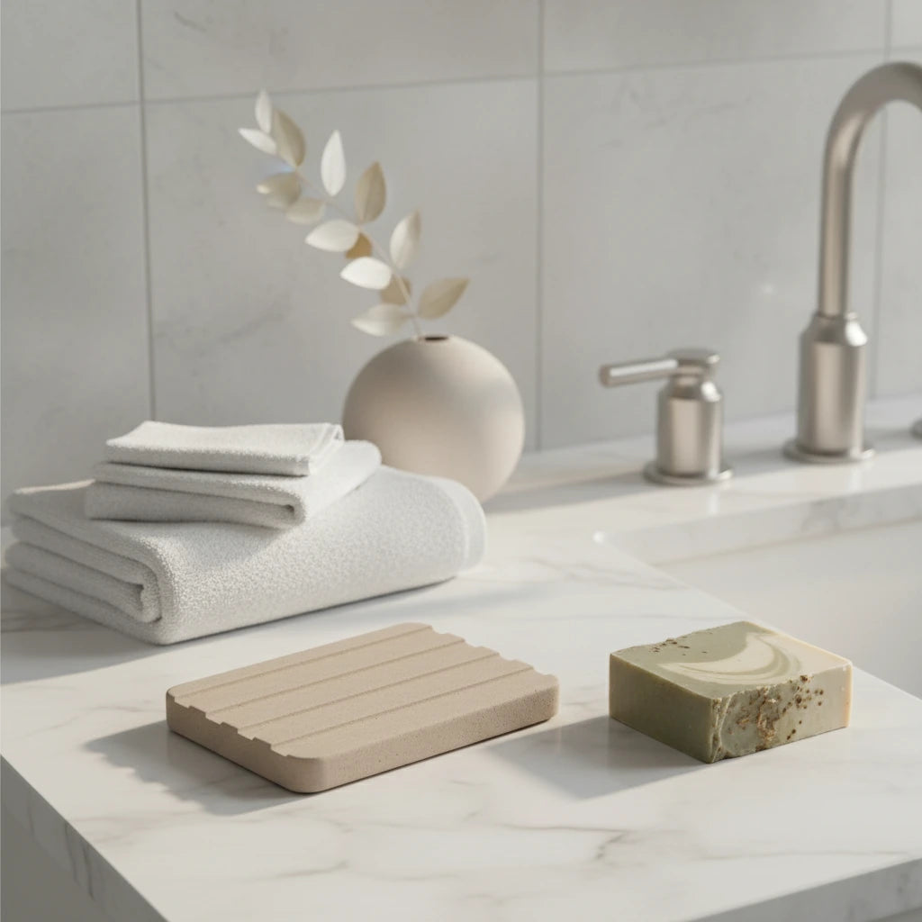 Porte Savon Marron 2