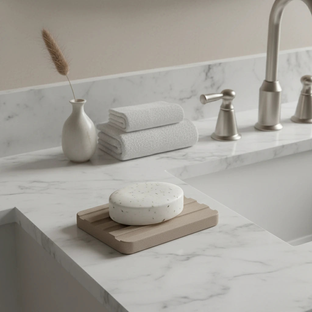 Porte Savon Marron 4