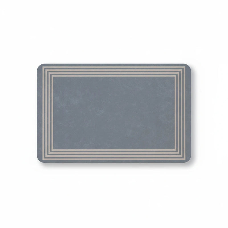 Tapis De Bain Gris – Encadré / 45cmx75cm, Encadré / 50cmx80cm, Encadré / 60cmx90cm, vue produit sur fond blanc