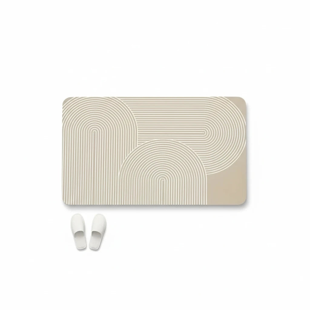 Tapis De Bain Beige 1