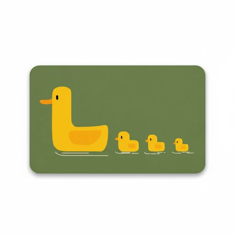 Tapis De Bain Canard – Vert Prairie / 40x60cm, Vert Prairie / 50x80cm, vue produit sur fond blanc