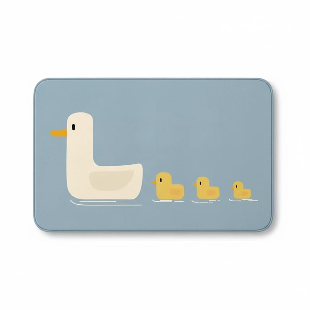 Tapis De Bain Canard – Bleu Glacier / 40x60cm, Bleu Glacier / 50x80cm, vue produit sur fond blanc