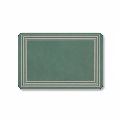 Tapis De Bain Vert Foncé 5