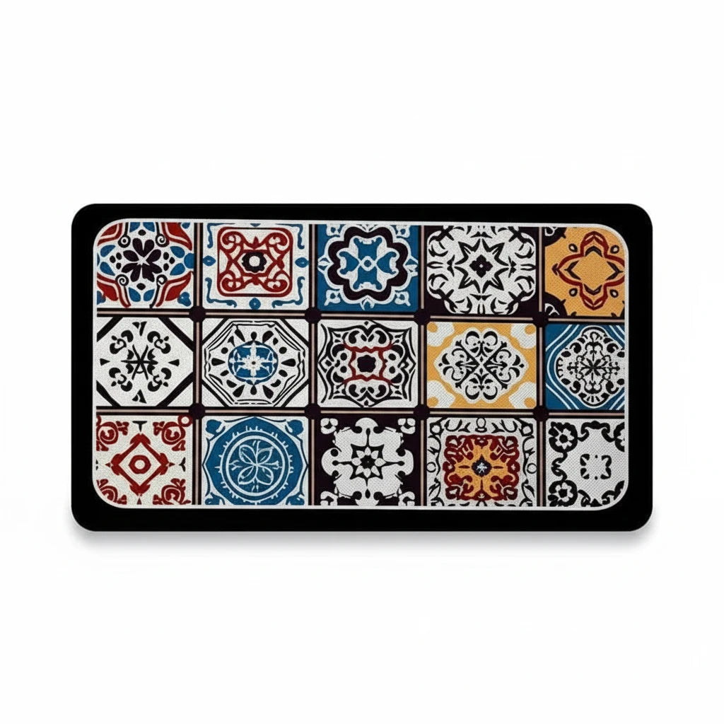 Tapis De Bain Carreaux De Ciment 3