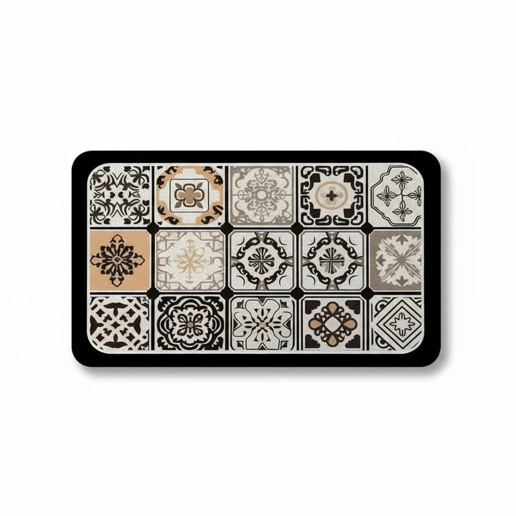 Tapis De Bain Carreaux De Ciment 4